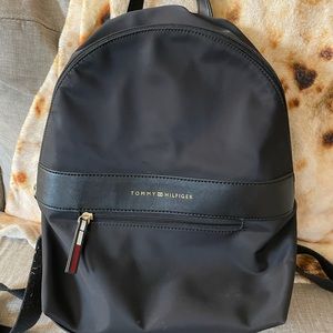 Black backpack purse